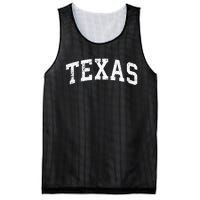 Texas Vintage Varsity Sports Text Mesh Reversible Basketball Jersey Tank