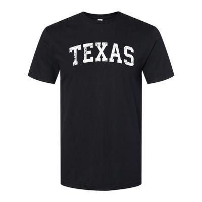 Texas Vintage Varsity Sports Text Softstyle CVC T-Shirt