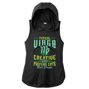 Typical Virgo Virgo Horoscope Astrology Funny Virgo Gift Ladies PosiCharge Tri-Blend Wicking Draft Hoodie Tank