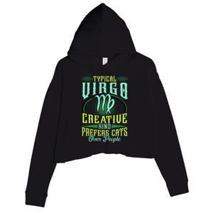 Typical Virgo Virgo Horoscope Astrology Funny Virgo Gift Crop Fleece Hoodie