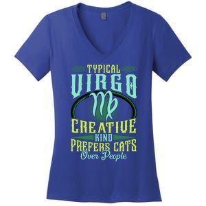 Typical Virgo Virgo Horoscope Astrology Funny Virgo Gift Women's V-Neck T-Shirt