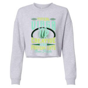 Typical Virgo Virgo Horoscope Astrology Funny Virgo Gift Cropped Pullover Crew