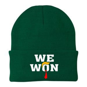 Trump Vance We Won Win Inauguration Day 2025 47th President Knit Cap Winter Beanie