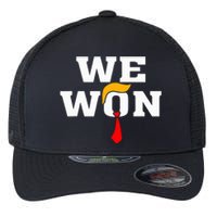 Trump Vance We Won Win Inauguration Day 2025 47th President Flexfit Unipanel Trucker Cap