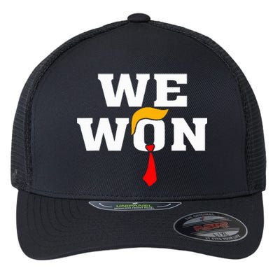 Trump Vance We Won Win Inauguration Day 2025 47th President Flexfit Unipanel Trucker Cap