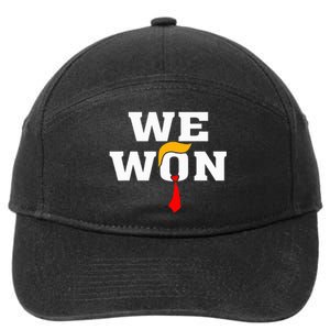 Trump Vance We Won Win Inauguration Day 2025 47th President 7-Panel Snapback Hat