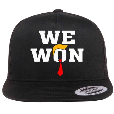 Trump Vance We Won Win Inauguration Day 2025 47th President Flat Bill Trucker Hat