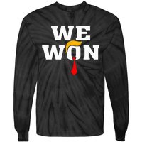 Trump Vance We Won Win Inauguration Day 2025 47th President Tie-Dye Long Sleeve Shirt