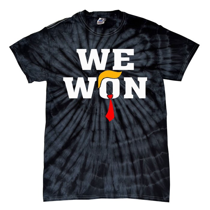 Trump Vance We Won Win Inauguration Day 2025 47th President Tie-Dye T-Shirt