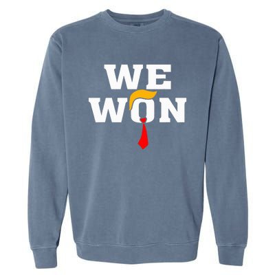 Trump Vance We Won Win Inauguration Day 2025 47th President Garment-Dyed Sweatshirt