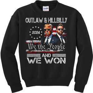 Trump Vance We Won Win Inauguration Day 2025 47th Presiden Kids Sweatshirt