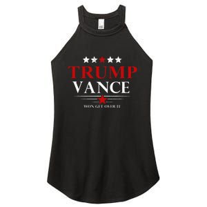 Trump Vance Won Get Over It President Inauguration Day 2025 Women's Perfect Tri Rocker Tank