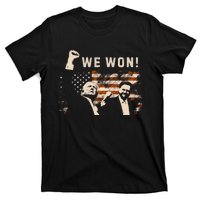 Trump Vance We Won Win Inauguration Day 2025 47th President T-Shirt