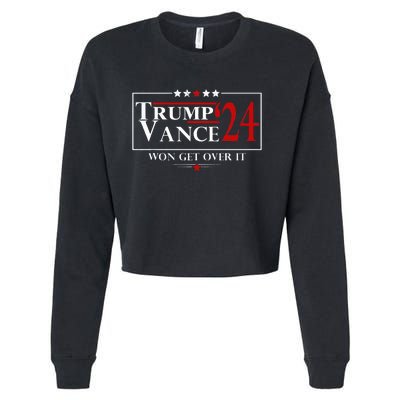 Trump Vance Won Get Over It President Inauguration Day 2025 Cropped Pullover Crew