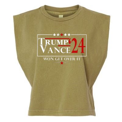 Trump Vance Won Get Over It President Inauguration Day 2025 Garment-Dyed Women's Muscle Tee