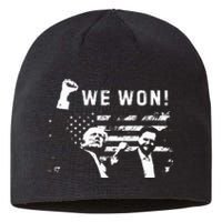 Trump Vance We Won Win Inauguration Day 2025 47th President Sustainable Beanie