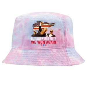 Trump Vance We Won Win Inauguration Day 2025 47th President Tie-Dyed Bucket Hat