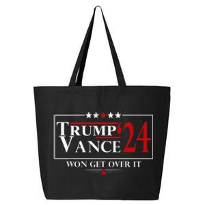 Trump Vance Won Get Over It President Inauguration Day 2025 25L Jumbo Tote