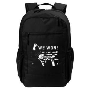 Trump Vance We Won Win Inauguration Day 2025 47th President Premium Daily Commute Backpack