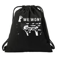 Trump Vance We Won Win Inauguration Day 2025 47th President Premium Drawstring Bag