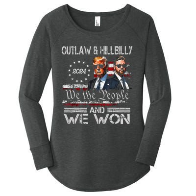 Trump Vance We Won Win Inauguration Day 2025 47th President Women's Perfect Tri Tunic Long Sleeve Shirt