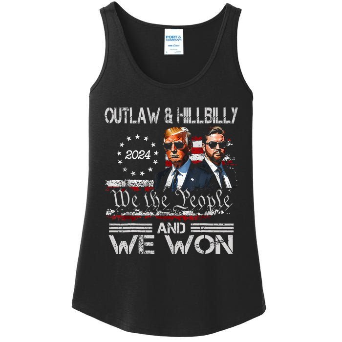 Trump Vance We Won Win Inauguration Day 2025 47th President Ladies Essential Tank