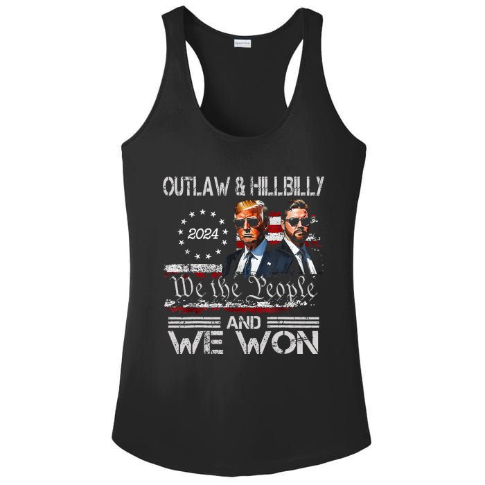 Trump Vance We Won Win Inauguration Day 2025 47th President Ladies PosiCharge Competitor Racerback Tank