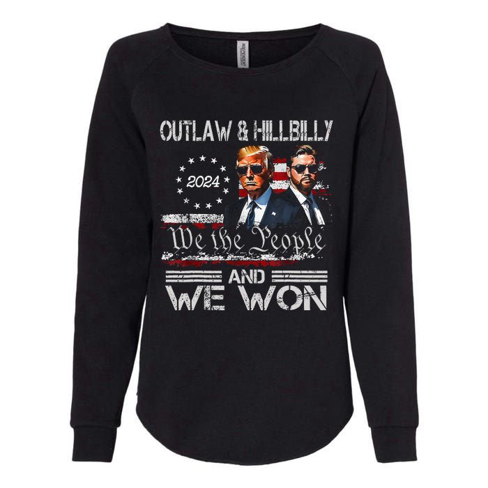 Trump Vance We Won Win Inauguration Day 2025 47th President Womens California Wash Sweatshirt