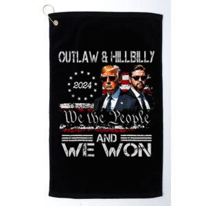 Trump Vance We Won Win Inauguration Day 2025 47th President Platinum Collection Golf Towel