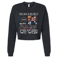 Trump Vance We Won Win Inauguration Day 2025 47th President Cropped Pullover Crew