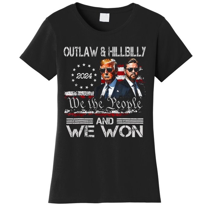 Trump Vance We Won Win Inauguration Day 2025 47th President Women's T-Shirt