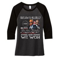 Trump Vance We Won Win Inauguration Day 2025 47th President Women's Tri-Blend 3/4-Sleeve Raglan Shirt