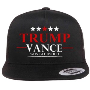 Trump Vance Won Get Over It President Inauguration Day 2025 Flat Bill Trucker Hat