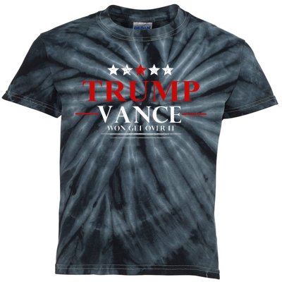 Trump Vance Won Get Over It President Inauguration Day 2025 Kids Tie-Dye T-Shirt