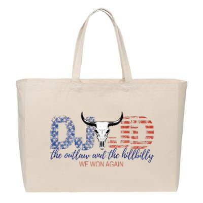 Trump Vance We Won Win Inauguration Day 2025 47th Cotton Canvas Jumbo Tote