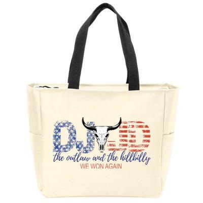 Trump Vance We Won Win Inauguration Day 2025 47th Zip Tote Bag