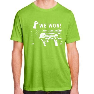 Trump Vance We Won Win Inauguration Day 2025 47th President Adult ChromaSoft Performance T-Shirt