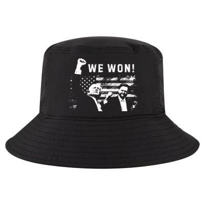 Trump Vance We Won Win Inauguration Day 2025 47th President Cool Comfort Performance Bucket Hat