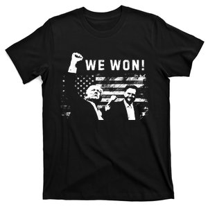 Trump Vance We Won Win Inauguration Day 2025 47th President T-Shirt