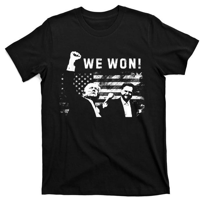 Trump Vance We Won Win Inauguration Day 2025 47th President T-Shirt