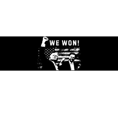 Trump Vance We Won Win Inauguration Day 2025 47th President Bumper Sticker