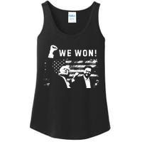 Trump Vance We Won Win Inauguration Day 2025 47th President Ladies Essential Tank