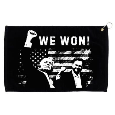 Trump Vance We Won Win Inauguration Day 2025 47th President Grommeted Golf Towel