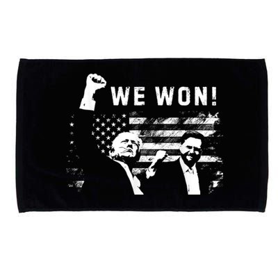 Trump Vance We Won Win Inauguration Day 2025 47th President Microfiber Hand Towel