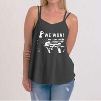 Trump Vance We Won Win Inauguration Day 2025 47th President Women's Strappy Tank