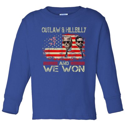 Trump Vance We Won Win Inauguration Day Toddler Long Sleeve Shirt