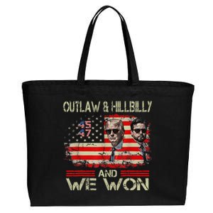 Trump Vance We Won Win Inauguration Day Cotton Canvas Jumbo Tote