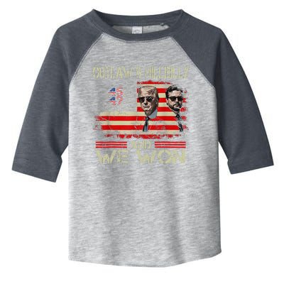 Trump Vance We Won Win Inauguration Day Toddler Fine Jersey T-Shirt