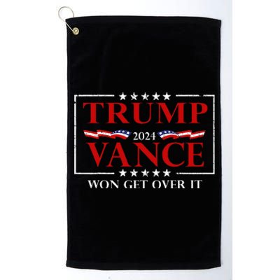 Trump Vance Won Get Over It President Inauguration Day 2025 Platinum Collection Golf Towel