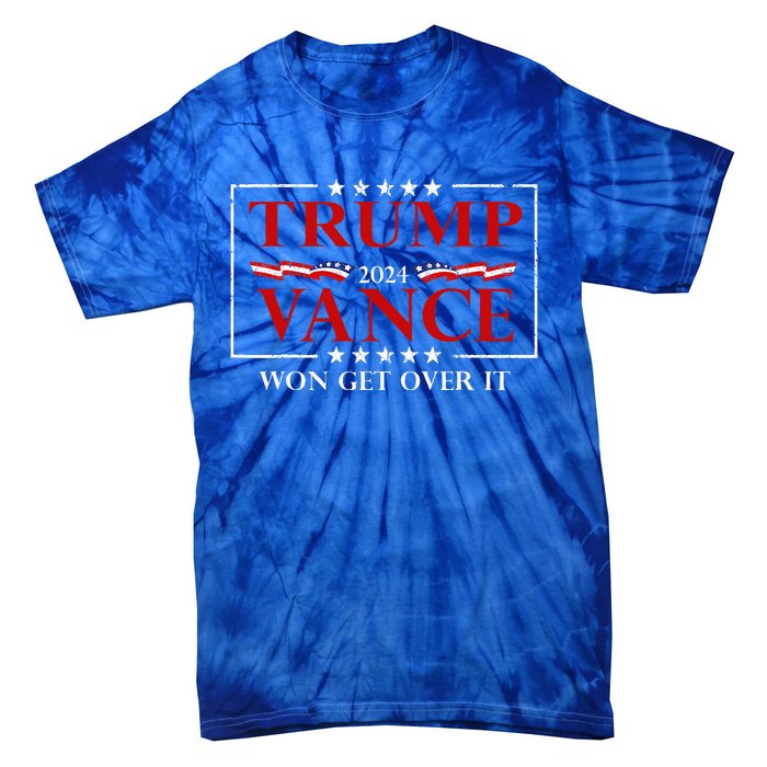 Trump Vance Won Get Over It President Inauguration Day 2025 Tie-Dye T-Shirt